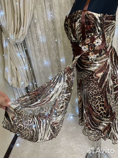 Платье женское вечернее шелк 44 46