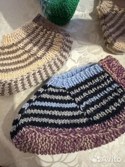 Носочки тапочки вязаные