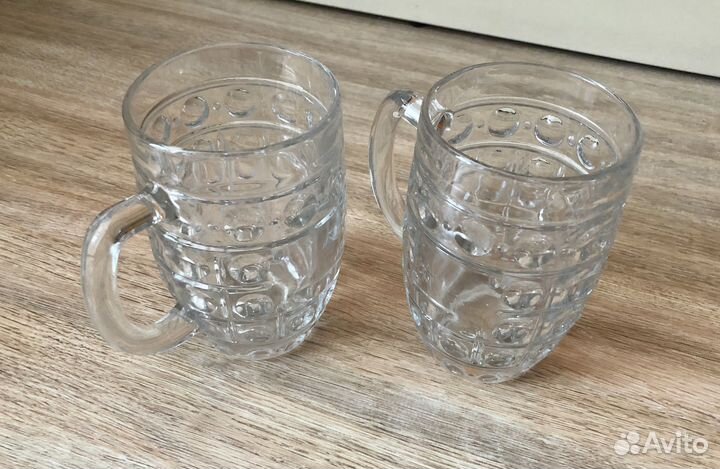 Пивные кружки, цена за 2 шт по 500 мл (стекло)