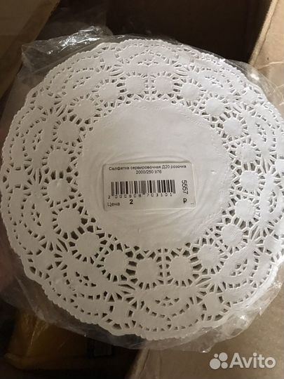 Салфетки бумажные ажурные