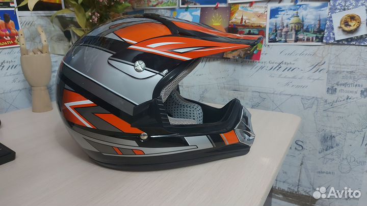 Детский кроссовый шлем