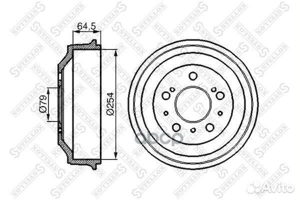6026-1901-SX барабан тормозной Citroen Jumper