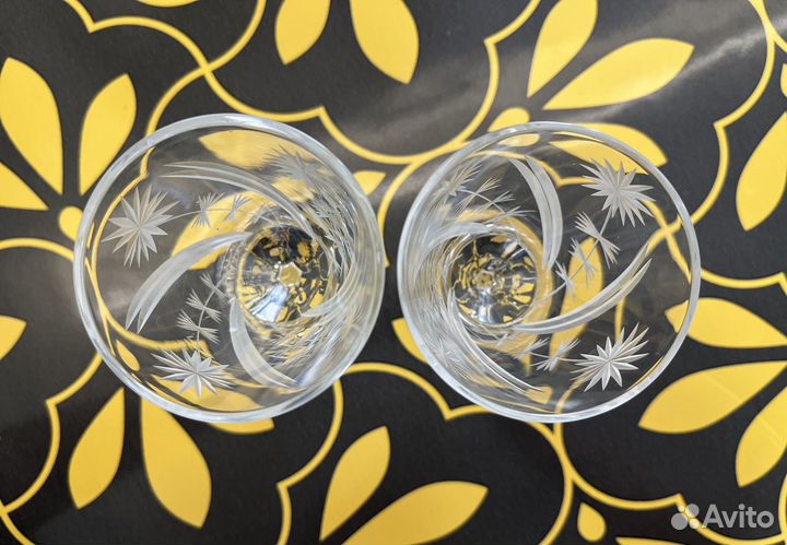 Хрустальные фужеры СССР хрусталь бокалы