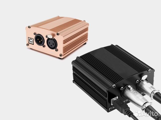 Фантомное питание 48V для микрофона с кабелем