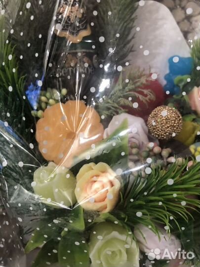 Новогодняя композиция мыло