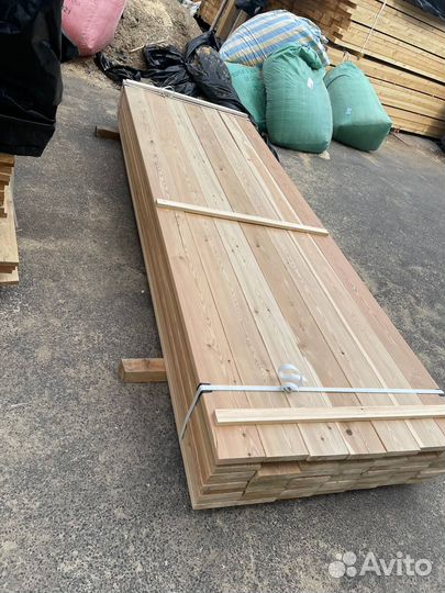 Террасная-палубная доска из сибирской лиственницы