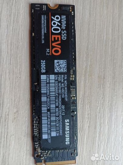 Диск SSD Samsung 960 EVO
