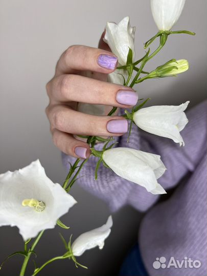 Комбинированный маникюр с покрытием