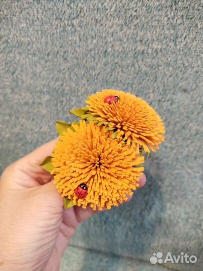 Резинки одуванчики из. фоамирана