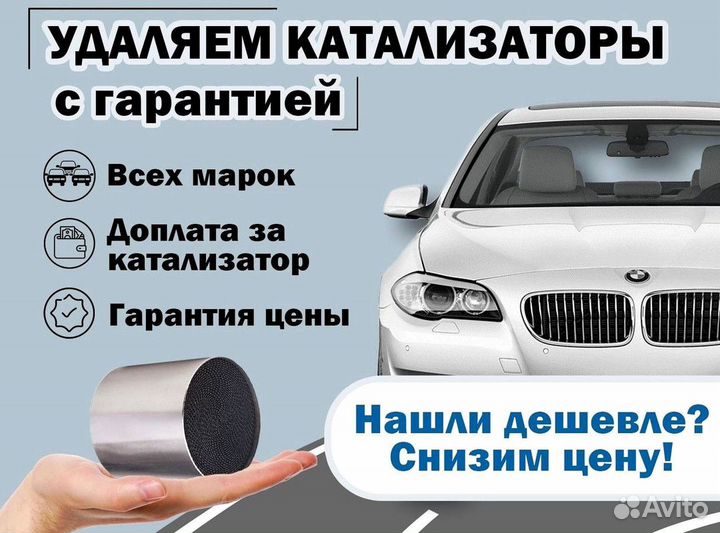 Удаление катализатора бесплатно на BMW