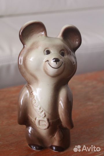 Олимпийский Мишка. Пермь. Большой. Фарфор