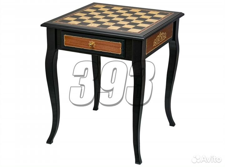 Стол шахматный Барокко (морёный дуб и ясен (50201)