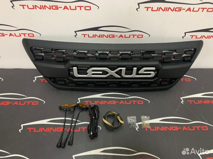 Решетка Lexus GX470 в стиле USA с ходовыми огнями