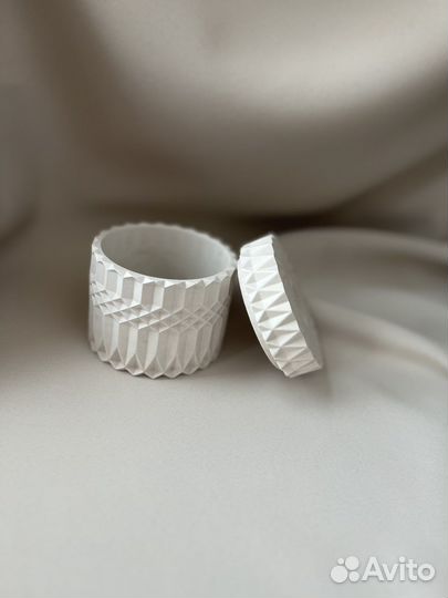 Ваза кашпо органайзер гипс