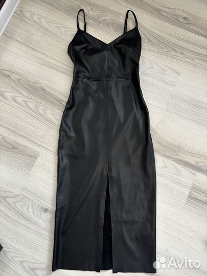 Платье lime кожаное