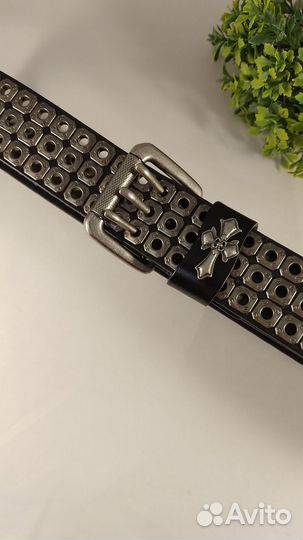 Ремни клепаные натуральная кожа