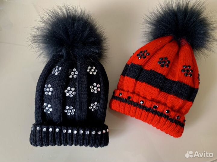 Шапочка на весну с помпоном