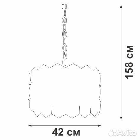 Люстра Vitaluce V5286-1/6, 6xE14 макс. 40Вт