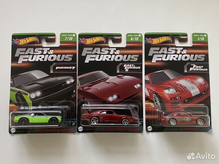 Модели Hot Wheels / Fast and Furious series Z