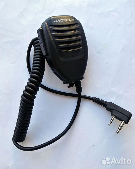 Тангента для раций Baofeng с круглыми штекерами