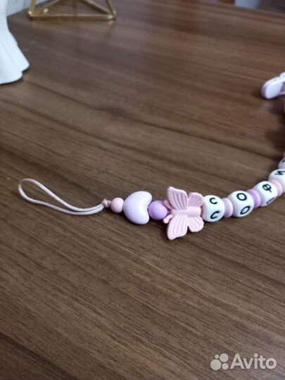 Именной держатель для соски София