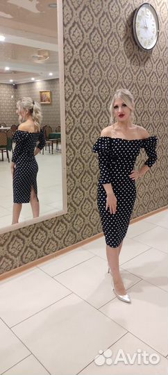 Платье в горох