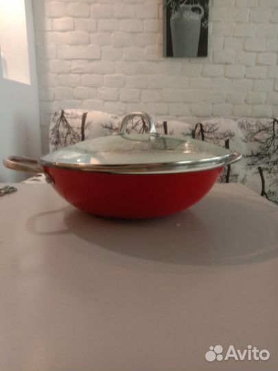 Казан чугунный эмалированный 4,5 л