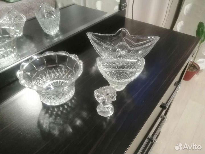 Хрустальная салатница СССР