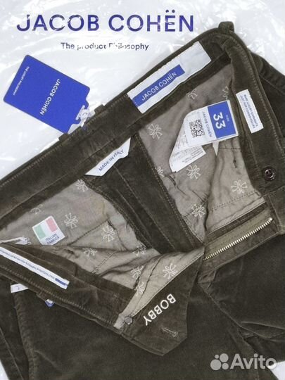 Брюки Jacob Cohen Bobby вельвет.48 Нов Ориг.Итал
