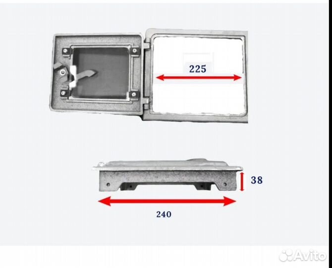 Дверца топочная со стеклом