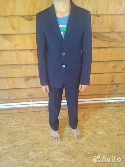 Школьный костюм для мальчика 146 синий