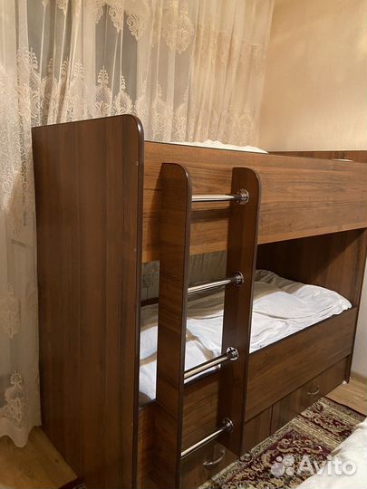 Двухъярусная кровать бу с матрасами