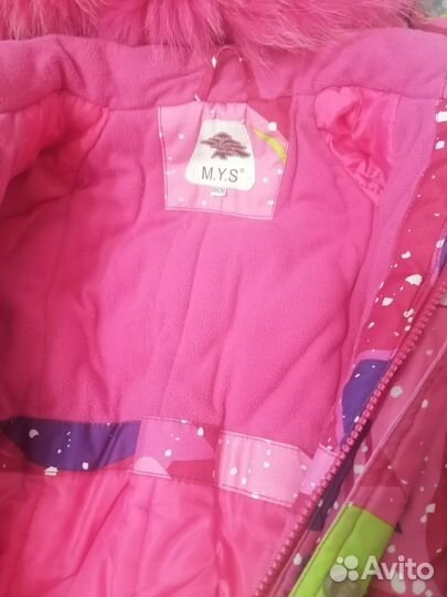 Зимний комбинезон для девочки размер 86