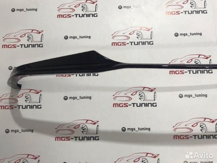 Губа BMW 3 series G20 M-Performance черный глянец