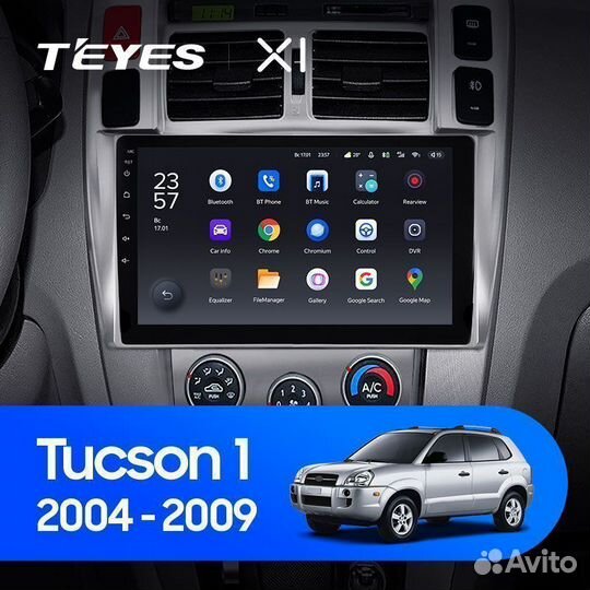 Магнитола Teyes X1 Hyundai Tucson 2004 - 2009