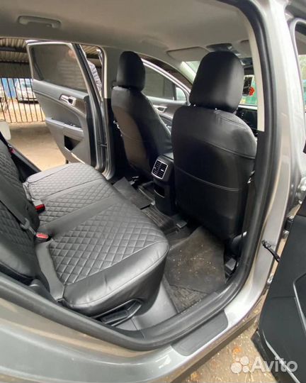 Авточехлы экокожа Ромб на Nissan Note от Автопилот