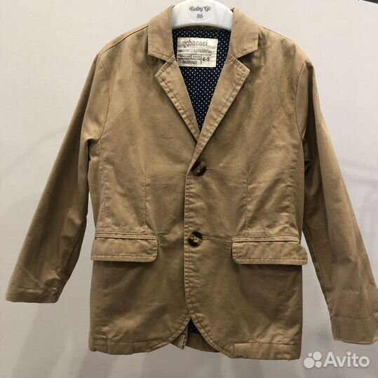 Пиджак хлопковый для мальчика