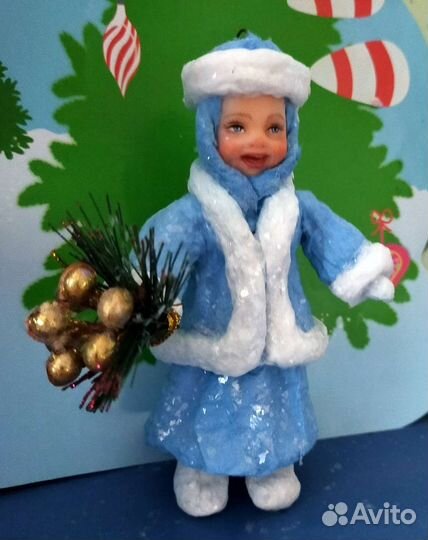 Ватная ёлочная игрушка 