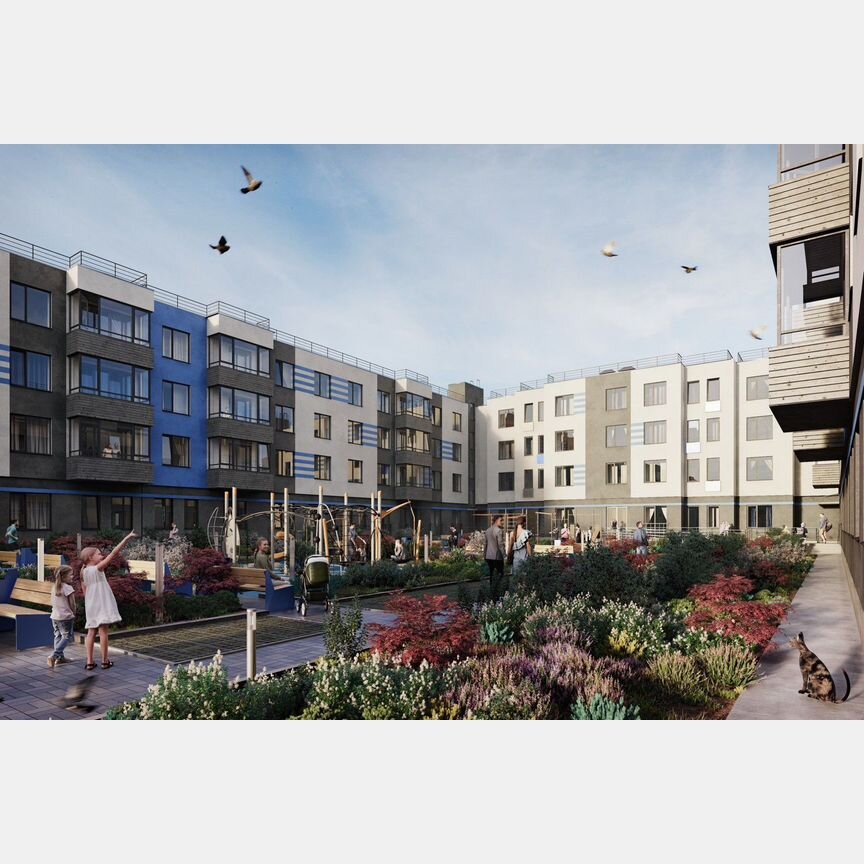 2-к. квартира, 55,7 м², 4/4 эт.