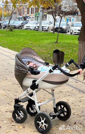 Коляска 2 в 1 эко кожа
