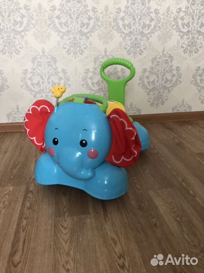 Детская каталка с ручкой