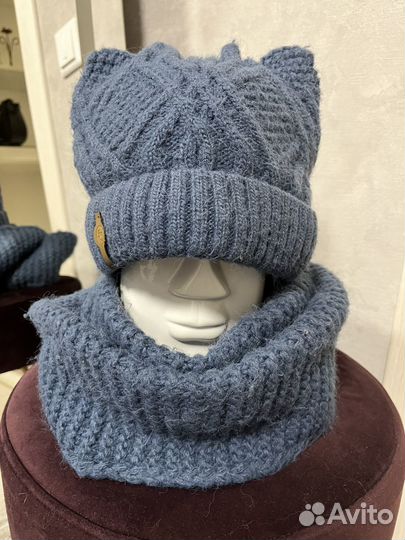 Набор шапка и снуд для девочки