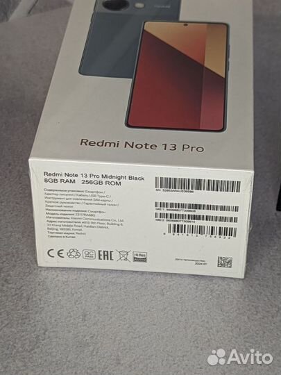 Xiaomi Redmi Note 13 Pro 4G, 8/256 ГБ