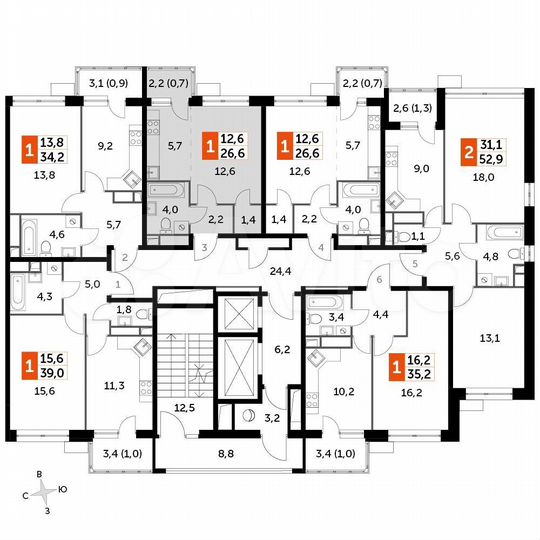 Квартира-студия, 26,6 м², 17/22 эт.