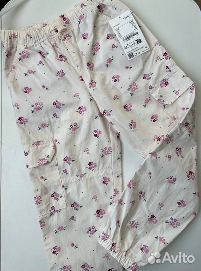 Брюки карго летние для девочки