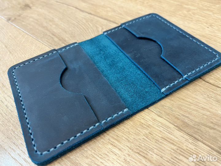 Картхолдер ручной работы из кожи Crazy Horze