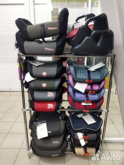 Бустер - автокресло новый, с адаптером и без