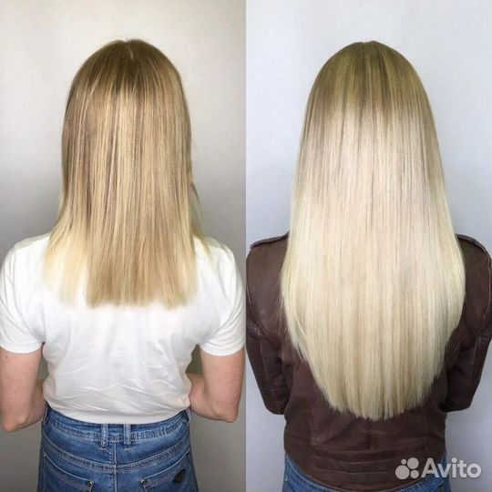 Наращивание волос, снятие, коррекция с гарантией
