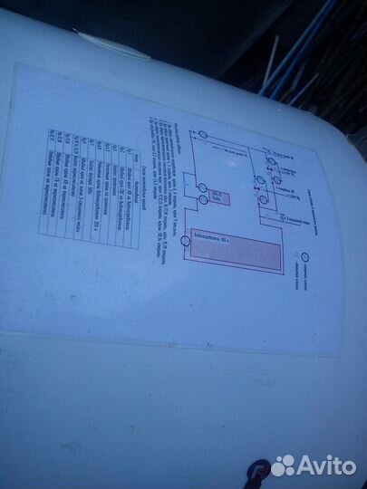 Нагревательный тэн 2000 W, 220 V, медь, под винт