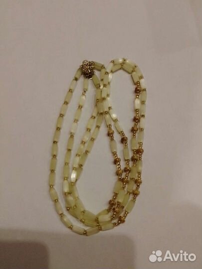 Винтажные сатиновые бусы